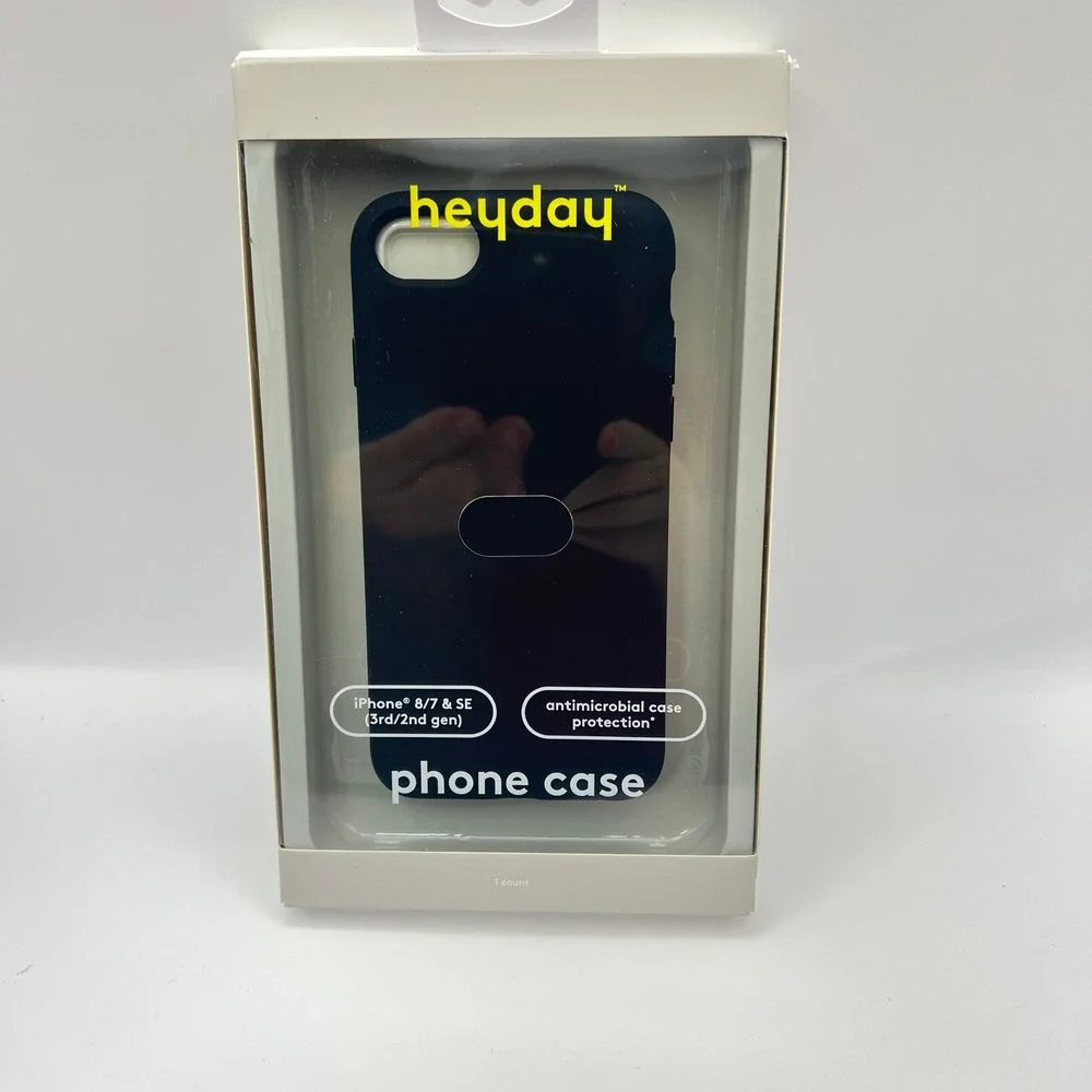 heyday iPhone SE 3rd/2nd Gen iPhone 8/7 Antimicrobial Phone Case Black NEW